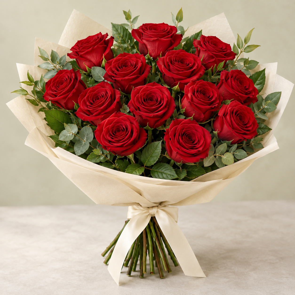 Mazzo di 12 rose